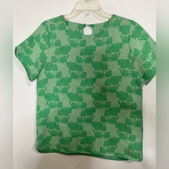 Zara green “tapestry” top - Picture 2 of 9